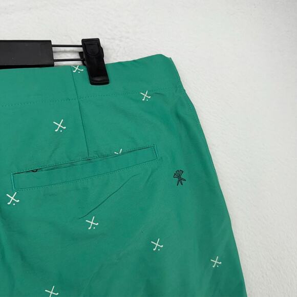 Nike Shorts men's 40 Green Chino Belted Charms Golf Slim Dri Fit performance 10" - Picture 7 of 10